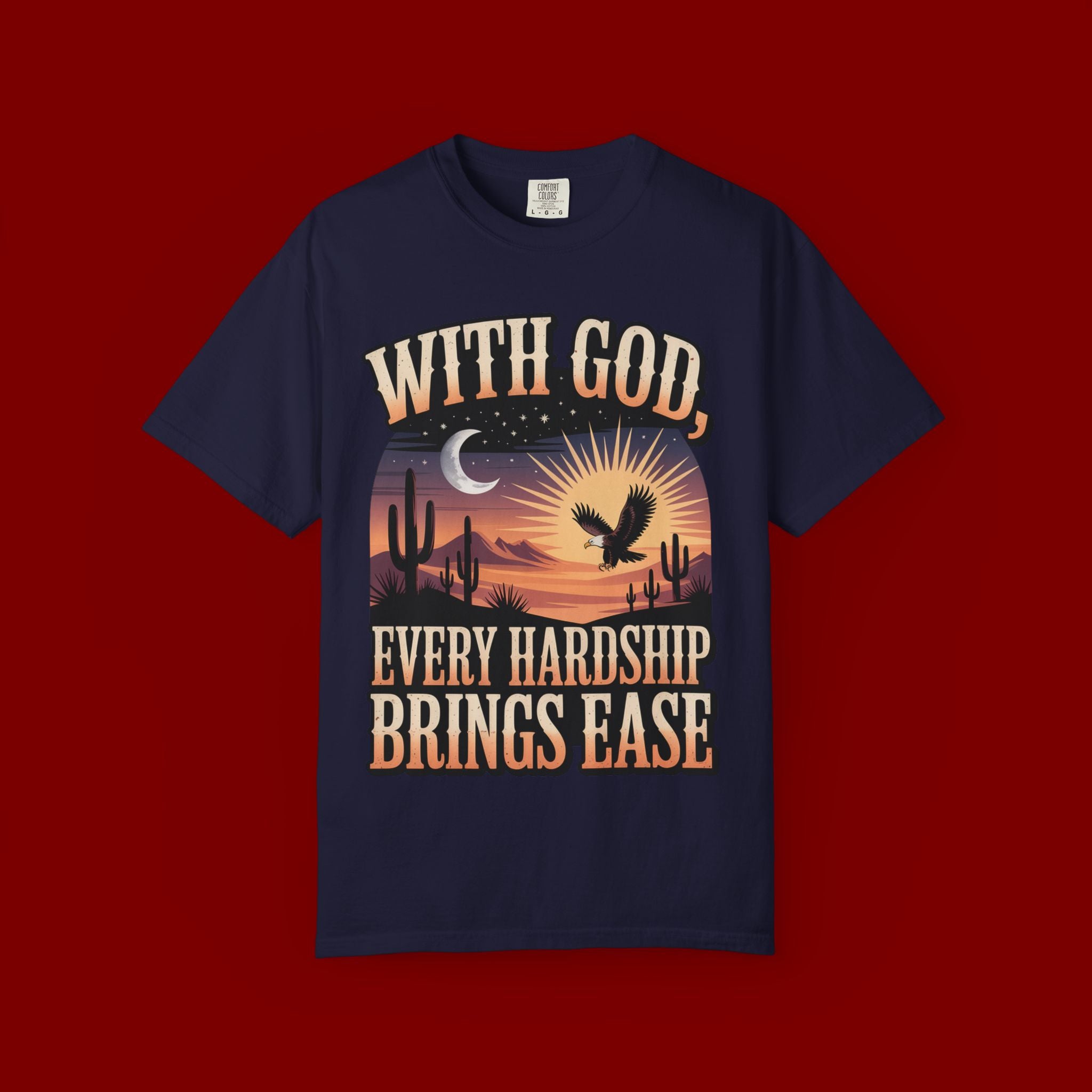 With God Every Hardship Brings Ease T-Shirt