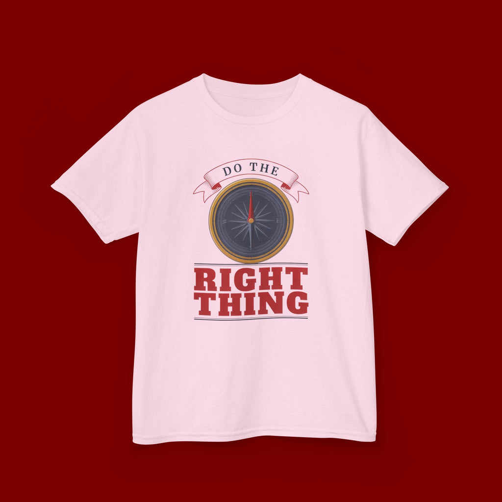 Do The Right Thing Kids T‑Shirt — Compass Graphic Moral Encouragement Tee