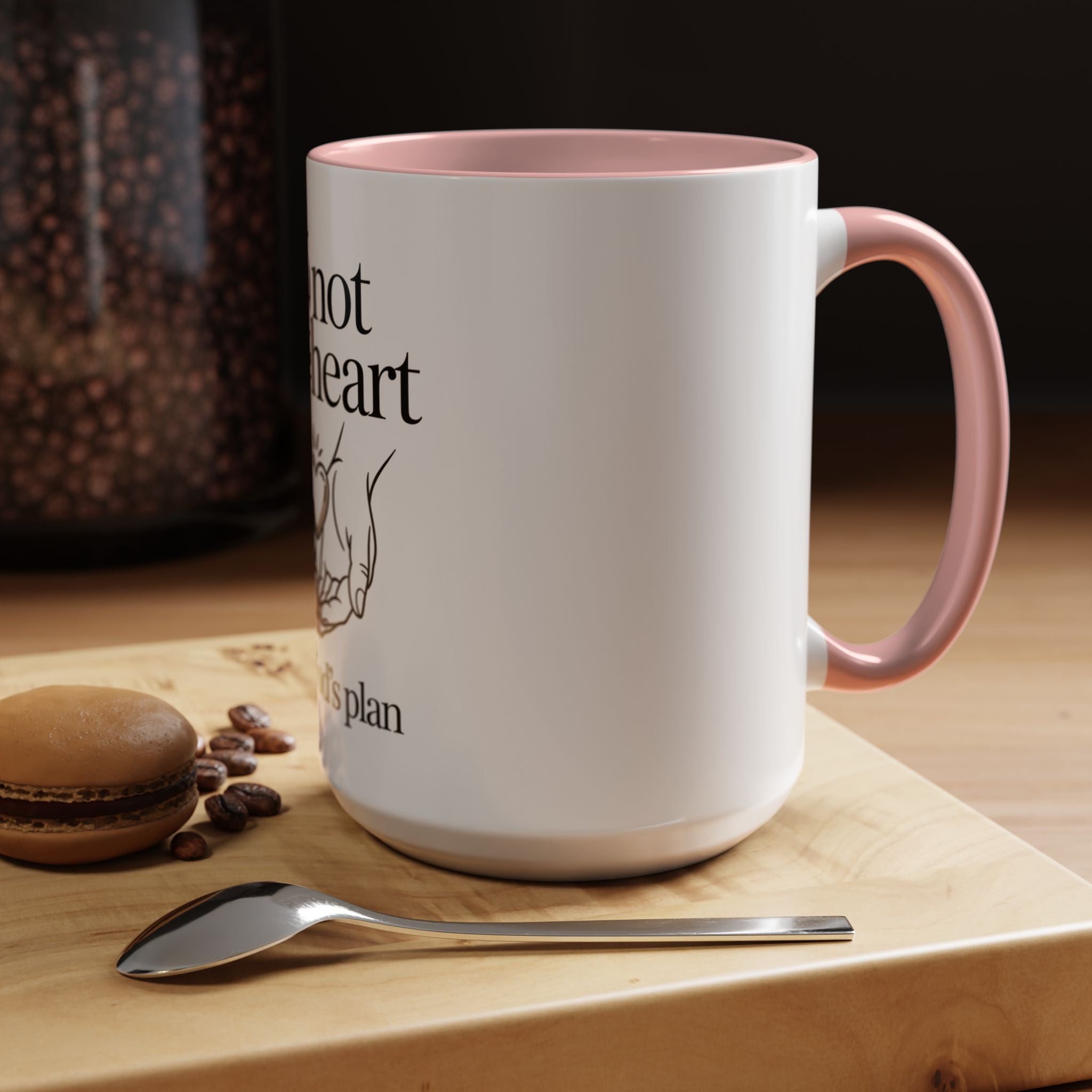 Do Not Lose Heart Accent Coffee Mug — Trust God’s Plan Inspirational Christian Mug