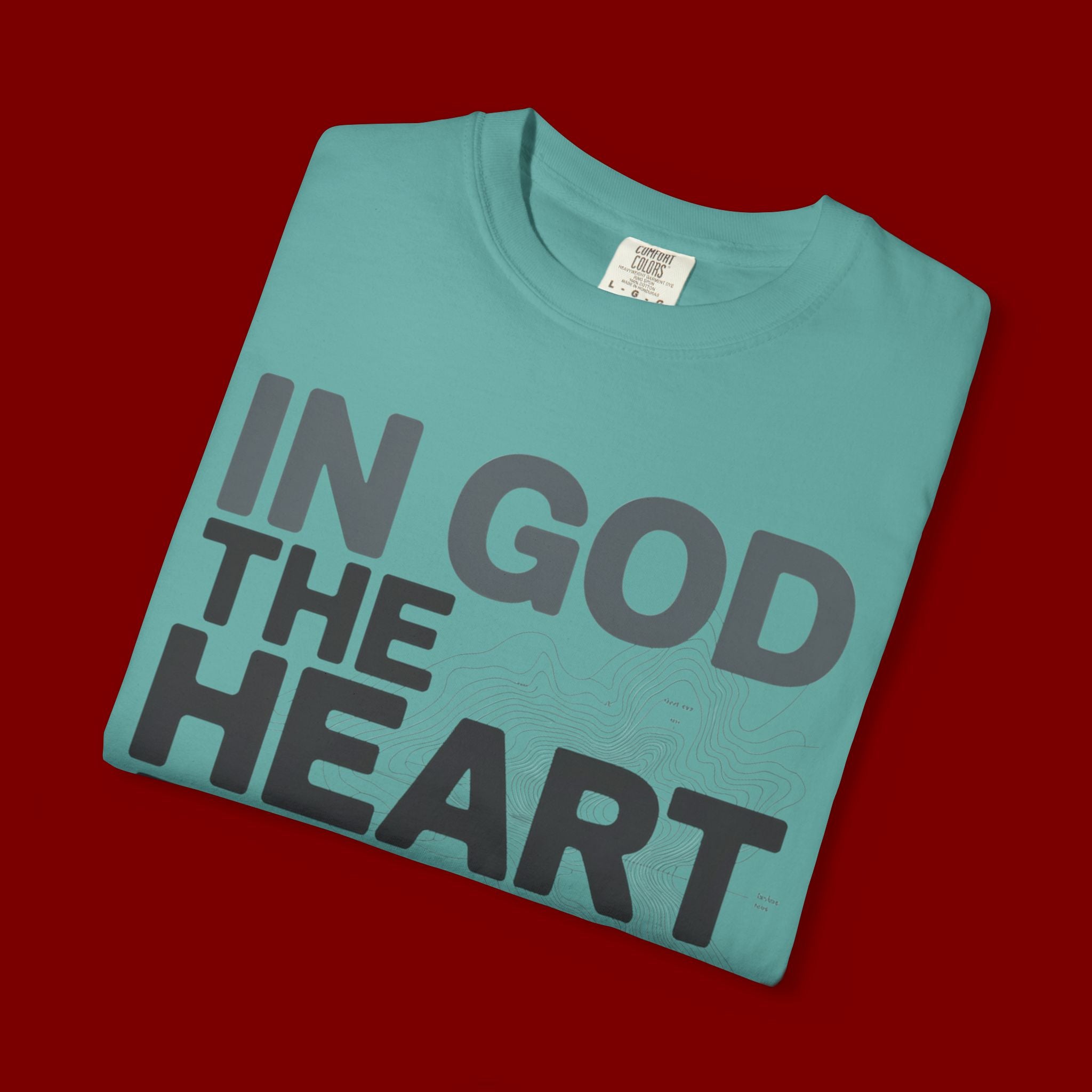 Christian Faith T-Shirt — “In God the Heart Finds Peace” Inspirational Tee
