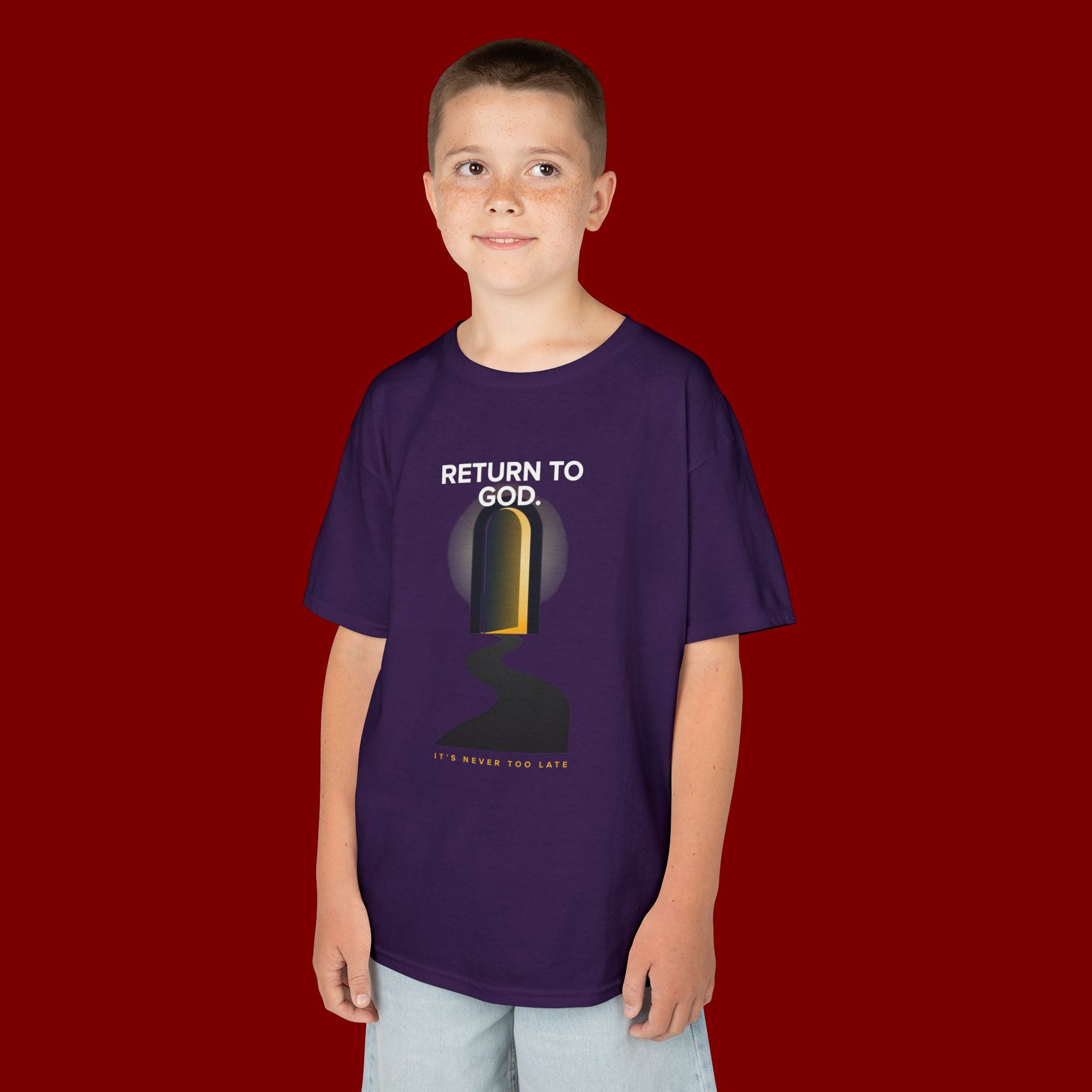 Kids T‑Shirt — "Return to God" Spiritual Graphic Tee