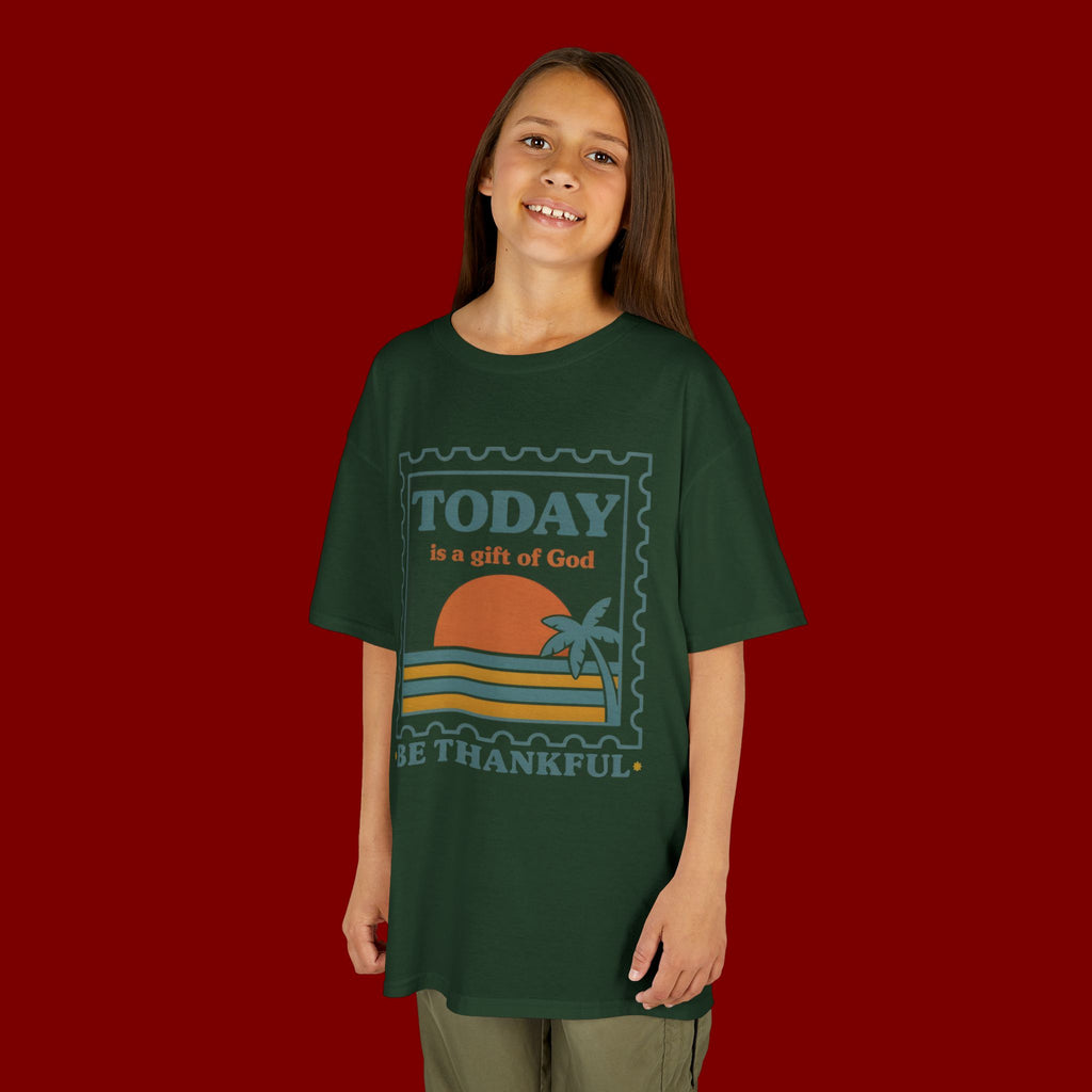 Kids 'Today Is a Gift of God - Be Thankful' Graphic Tee