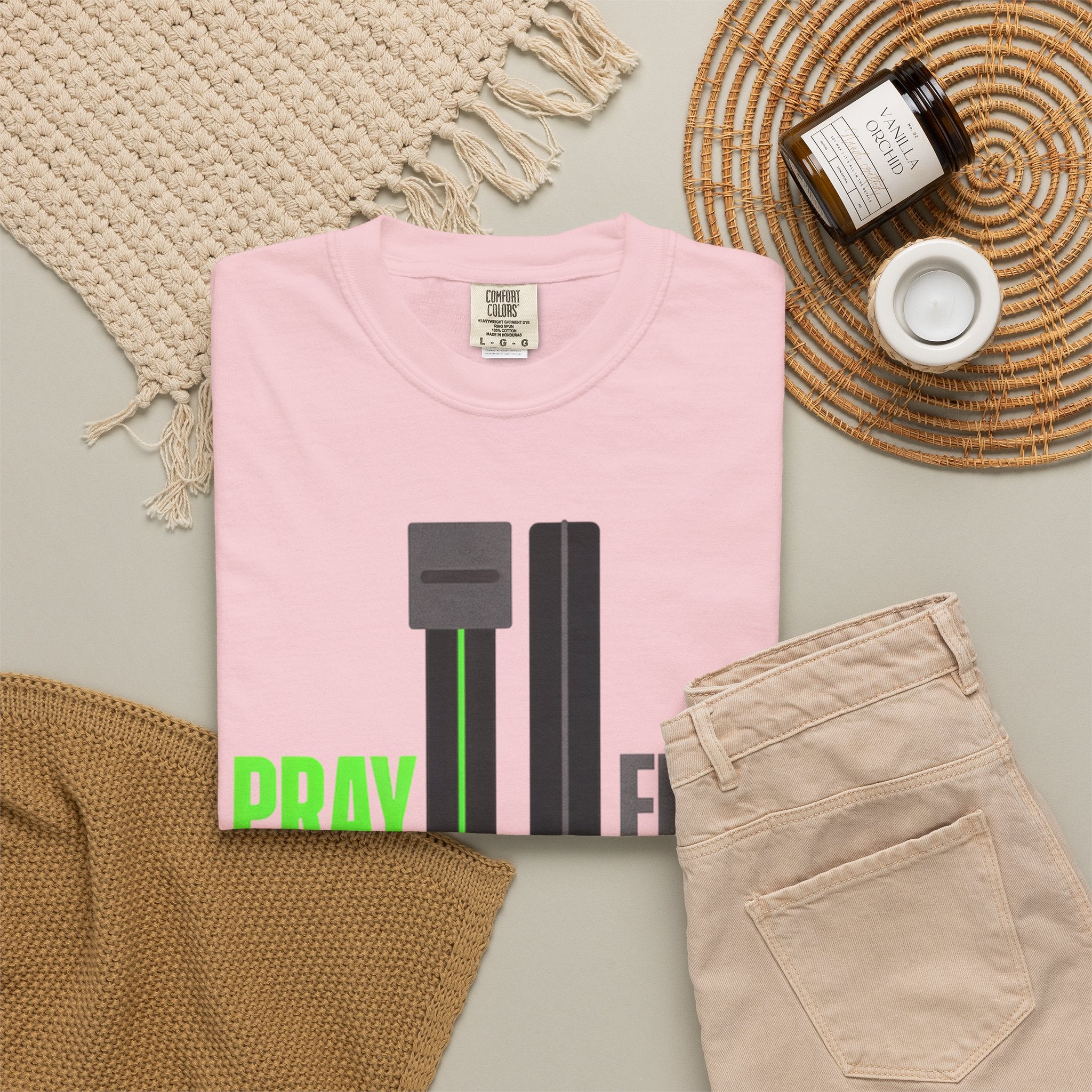 Pray More Fear Less T-Shirt — Inspirational Faith Graphic Tee
