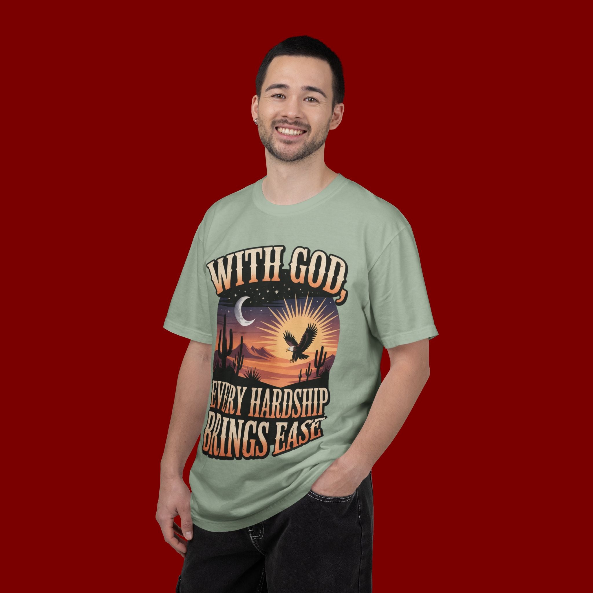 With God Every Hardship Brings Ease T-Shirt