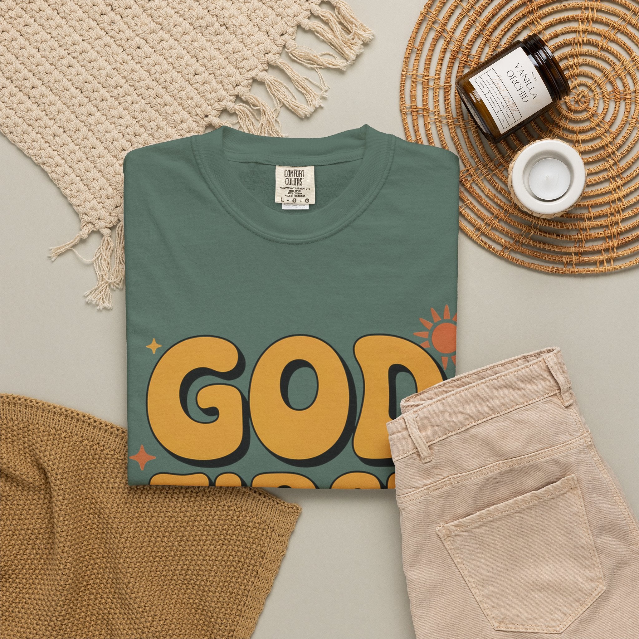 God First Bro T-Shirt — Retro Christian Faith Tee