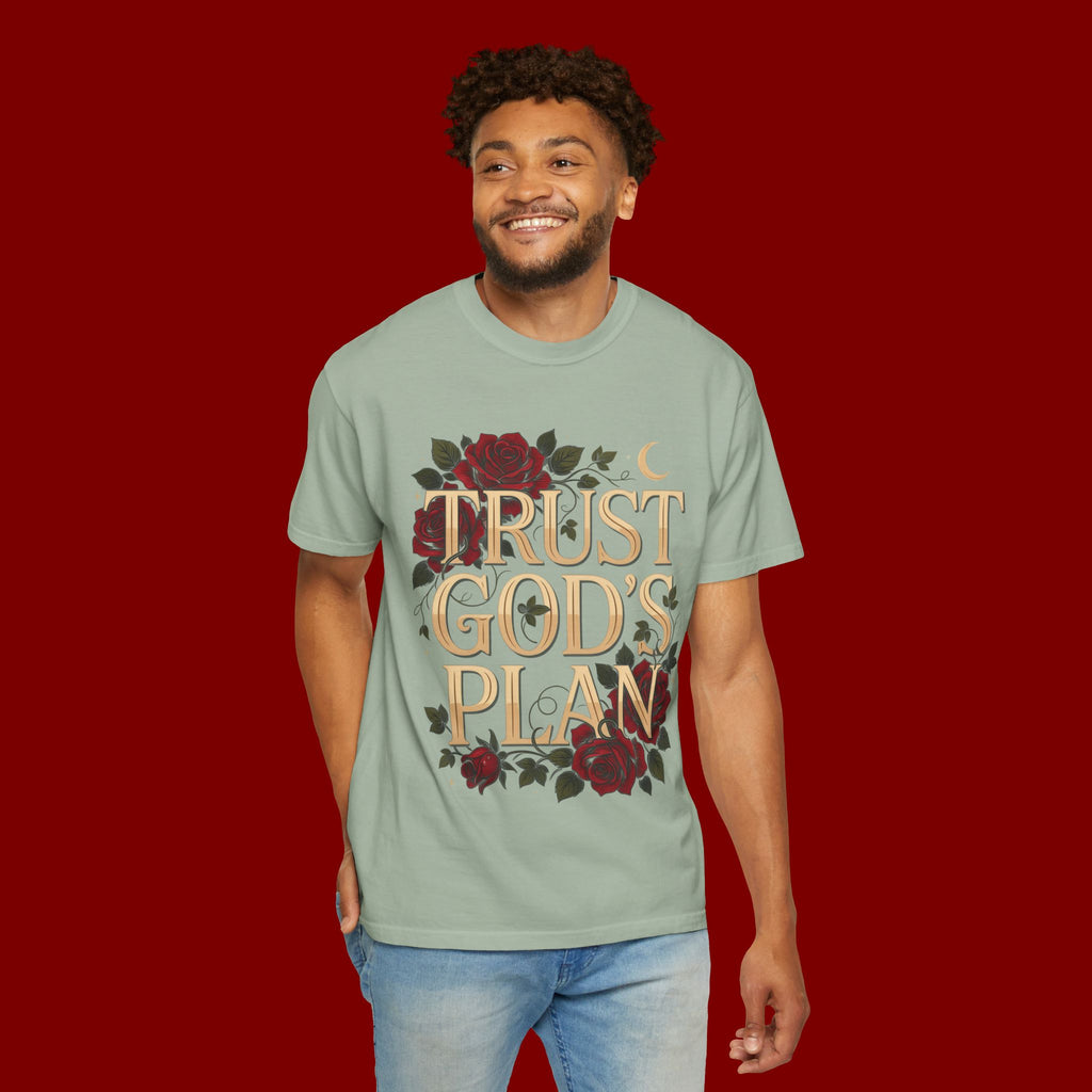 Trust God's Plan Floral T-Shirt — Inspirational Christian Tee