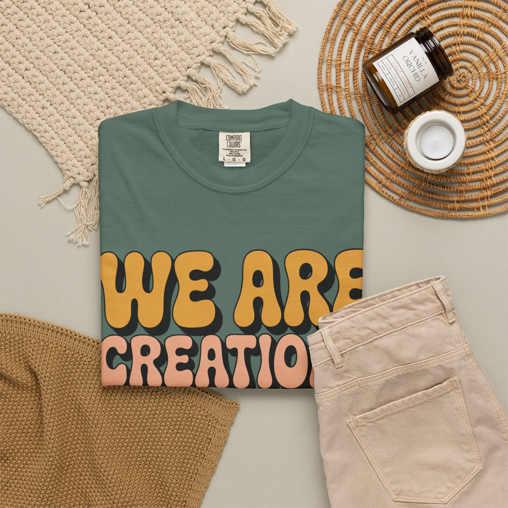 We Are Creations of God T-Shirt — Retro Faith Graphic Tee