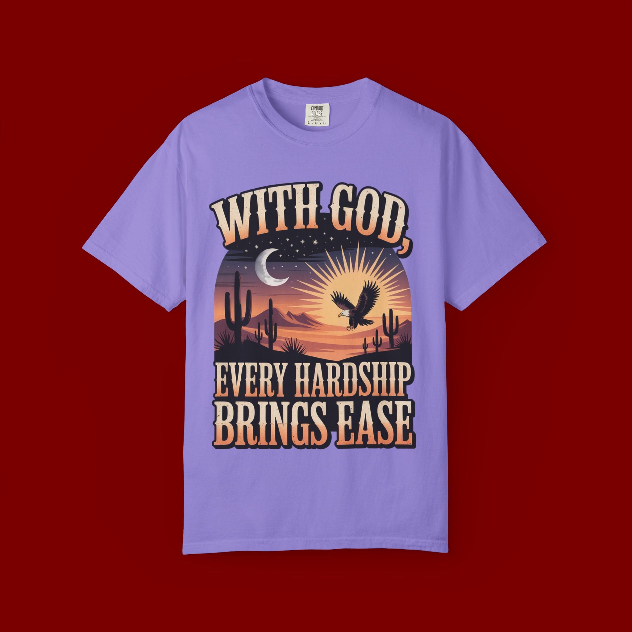 With God Every Hardship Brings Ease T-Shirt