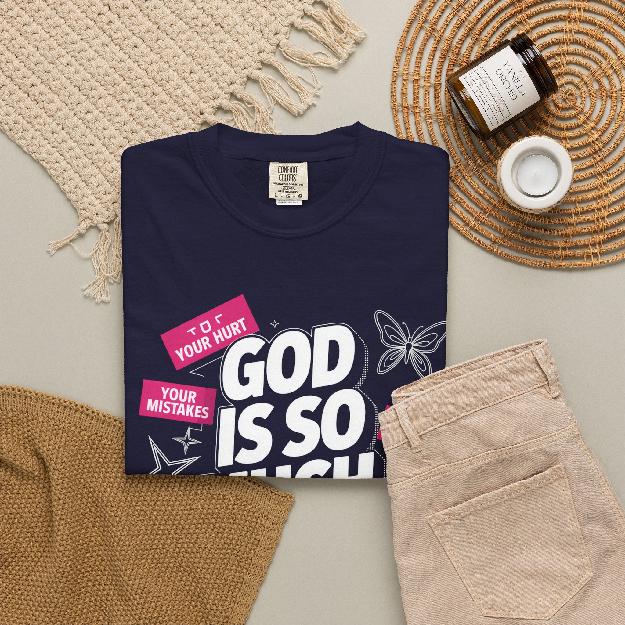 God Is So Much Bigger Than T-Shirt — Inspirational Christian Faith Graphic Tee