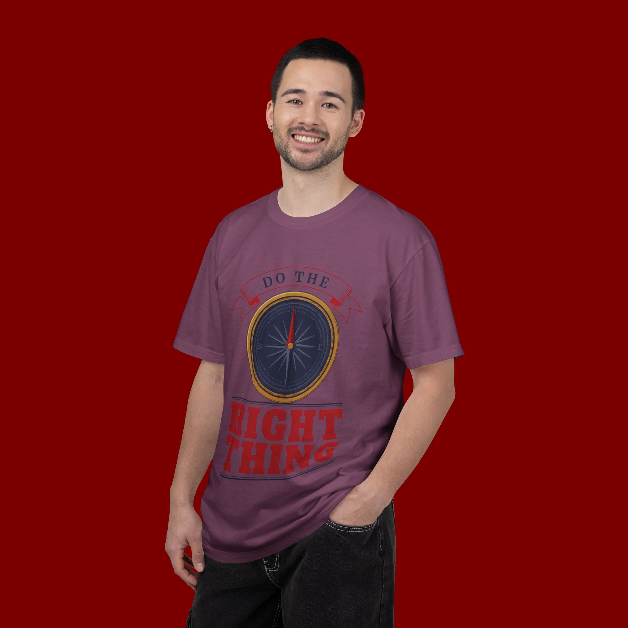 Do The Right Thing Compass T-Shirt — Motivational Graphic Tee