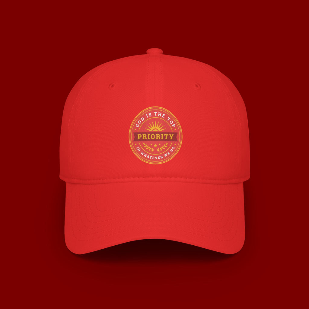 Baseball Cap — "God Is The Top Priority" Emblem Hat