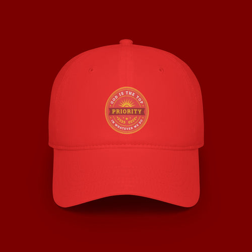 Baseball Cap — "God Is The Top Priority" Emblem Hat