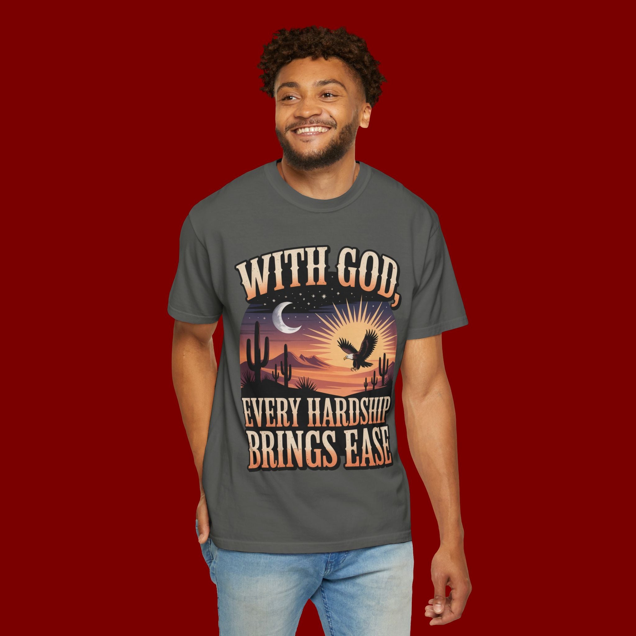 With God Every Hardship Brings Ease T-Shirt