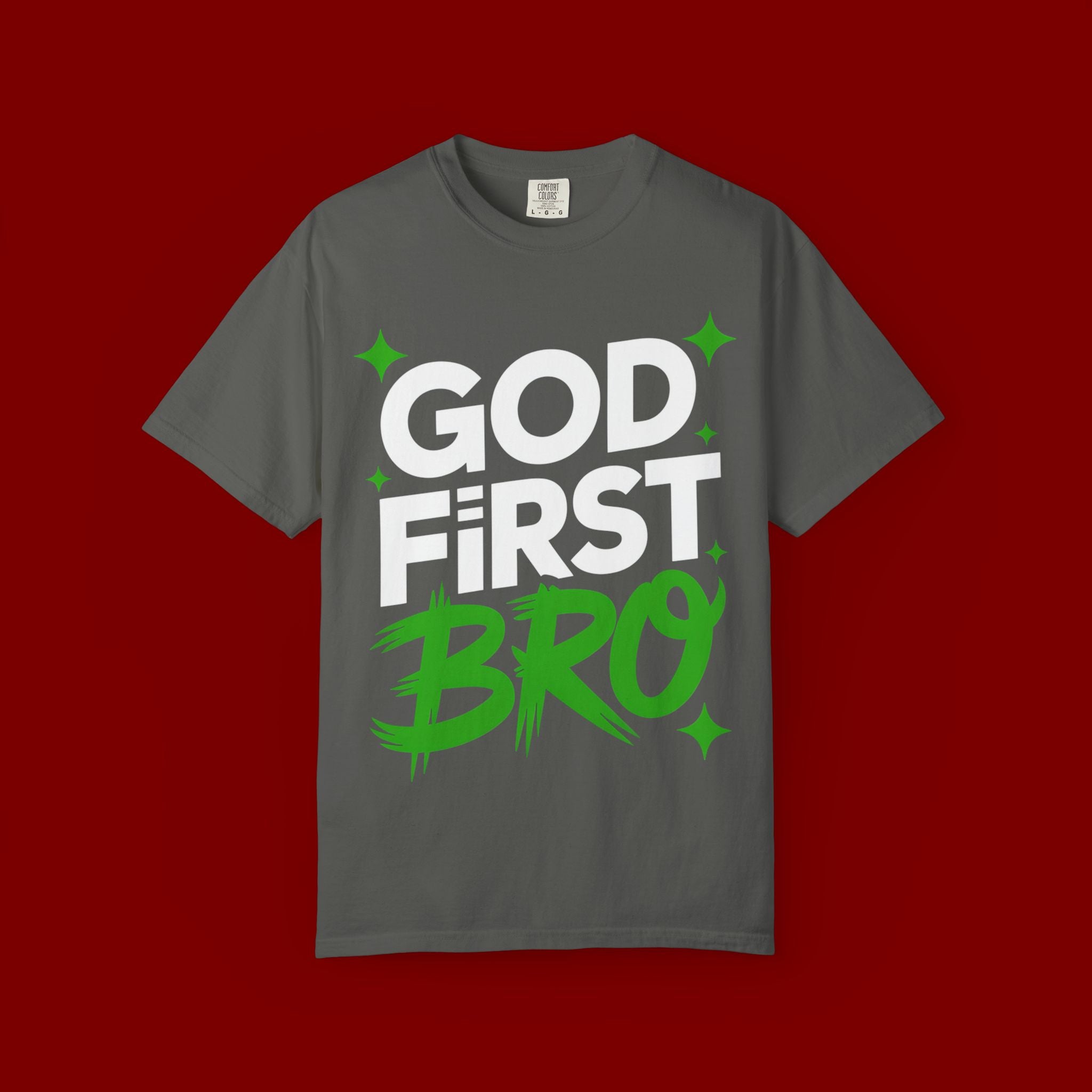 God First Bro T-Shirt — Faith Graphic Tee for Guys