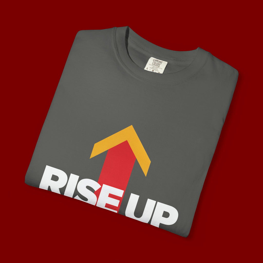 Arrow Up Graphic T-Shirt — Bold Upward Arrow Design
