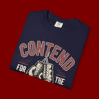 Contend for the Faith T-Shirt — Vintage Boxing Gloves Christian Tee