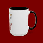 Accent Coffee Mug — "Faith Makes the Impossible Possible" Inspirational Ceramic Mug