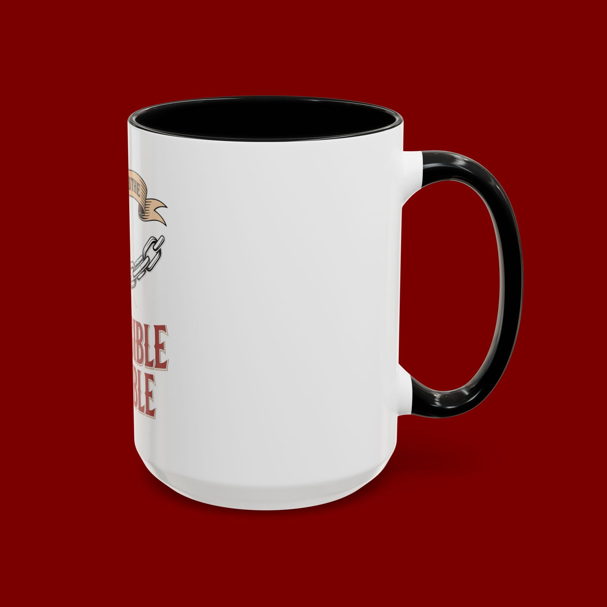 Accent Coffee Mug — "Faith Makes the Impossible Possible" Inspirational Ceramic Mug
