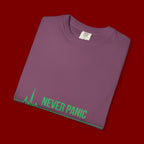 Prayer Tee — "Never Panic Just Pray" Graphic T-Shirt