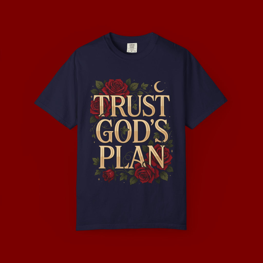 Trust God's Plan Floral T-Shirt — Inspirational Christian Tee