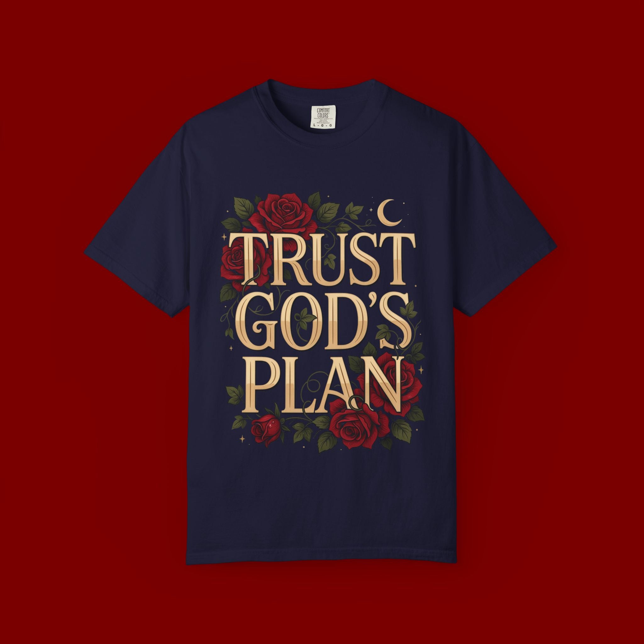 Trust God's Plan Floral T-Shirt — Inspirational Christian Tee