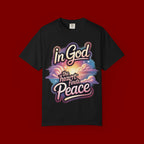 T-Shirt — “In God the Heart Finds Peace” Religious Faith Tee