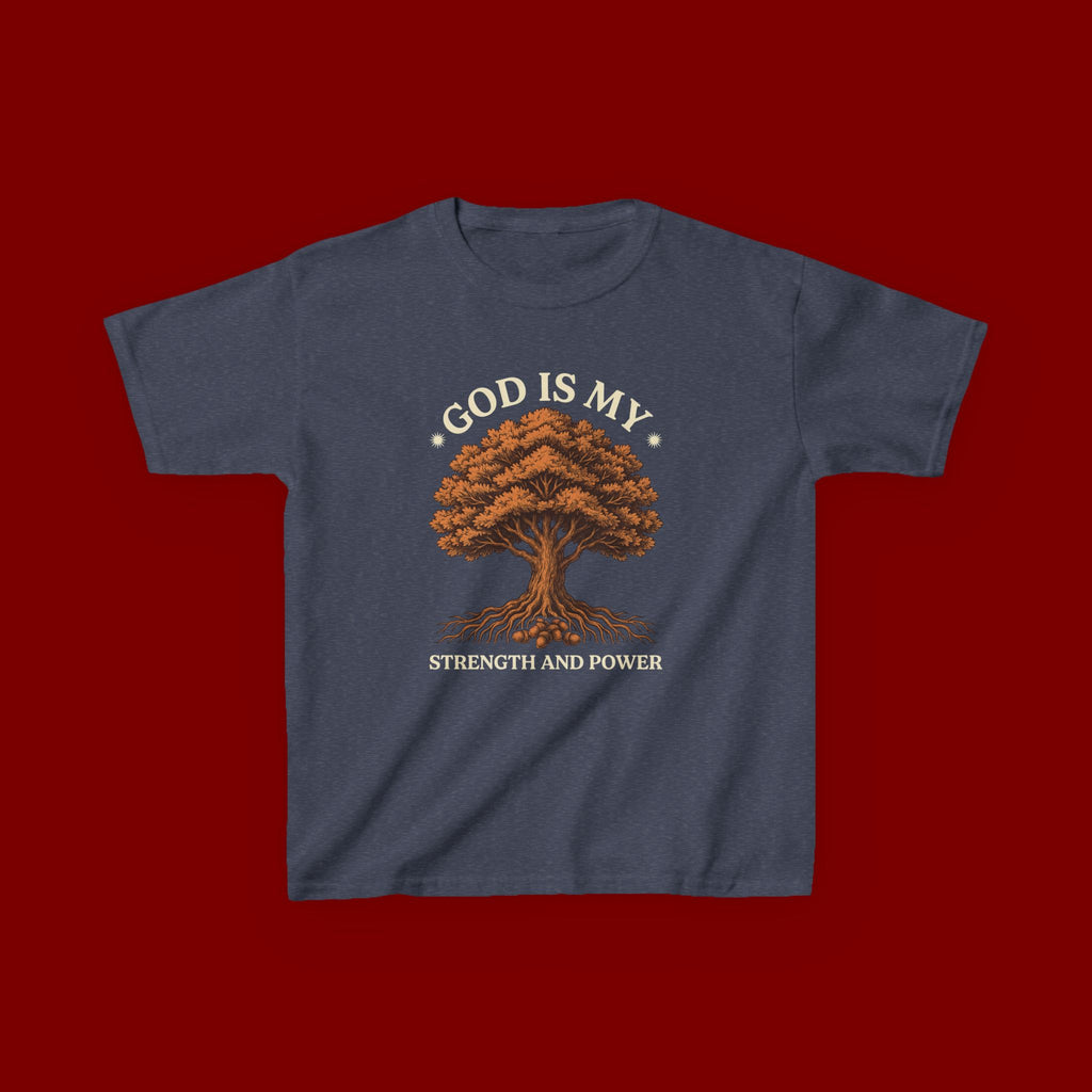 Autumn Oak Tree Kids T‑Shirt — Cozy Fall Nature Tee for Children