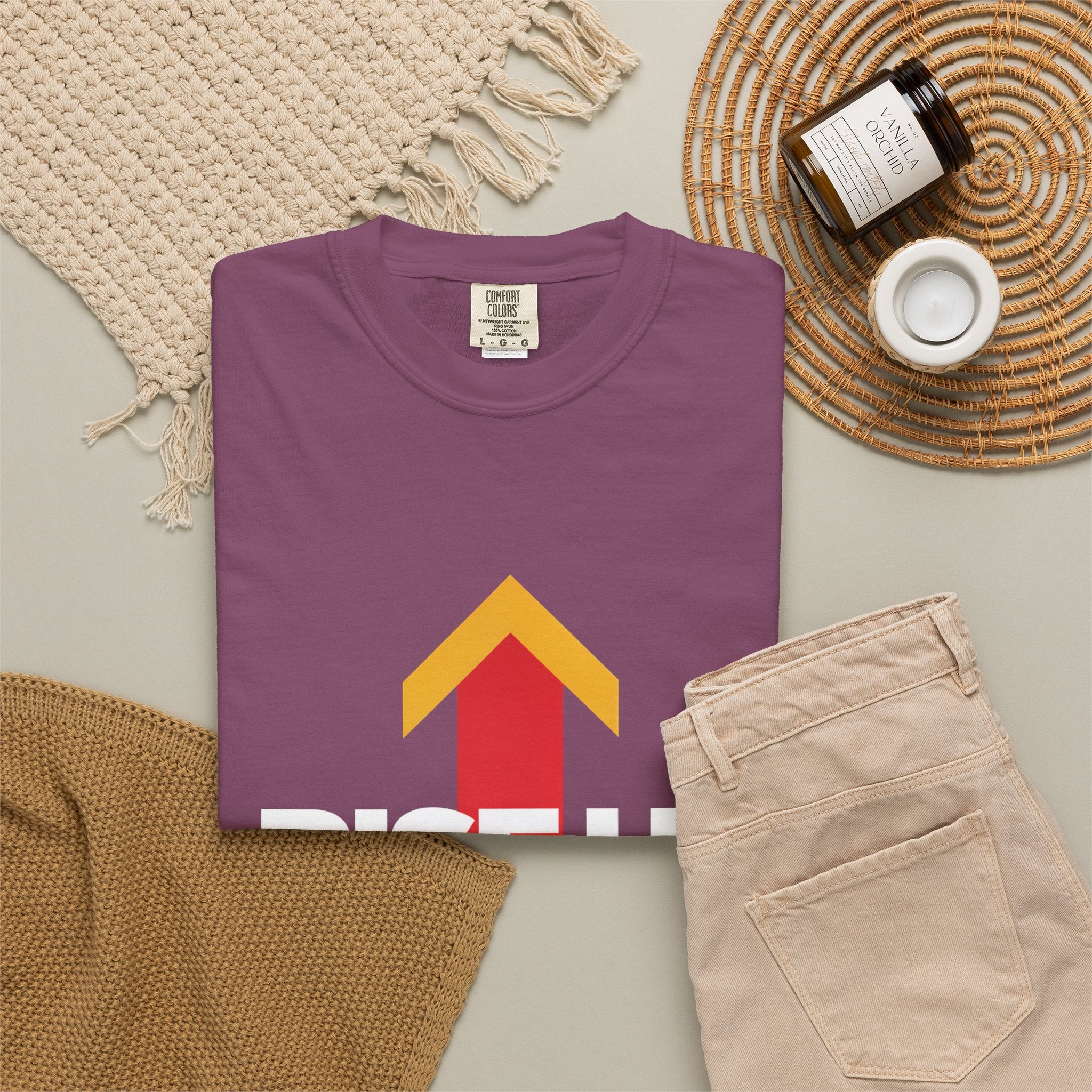 Arrow Up Graphic T-Shirt — Bold Upward Arrow Design
