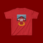 Kids Tee - "Return to God" Roadway Graphic Religious Youth Shirt