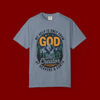 God The Creator T-Shirt — My Help Is Only From God Christian Mountain Faith Tee