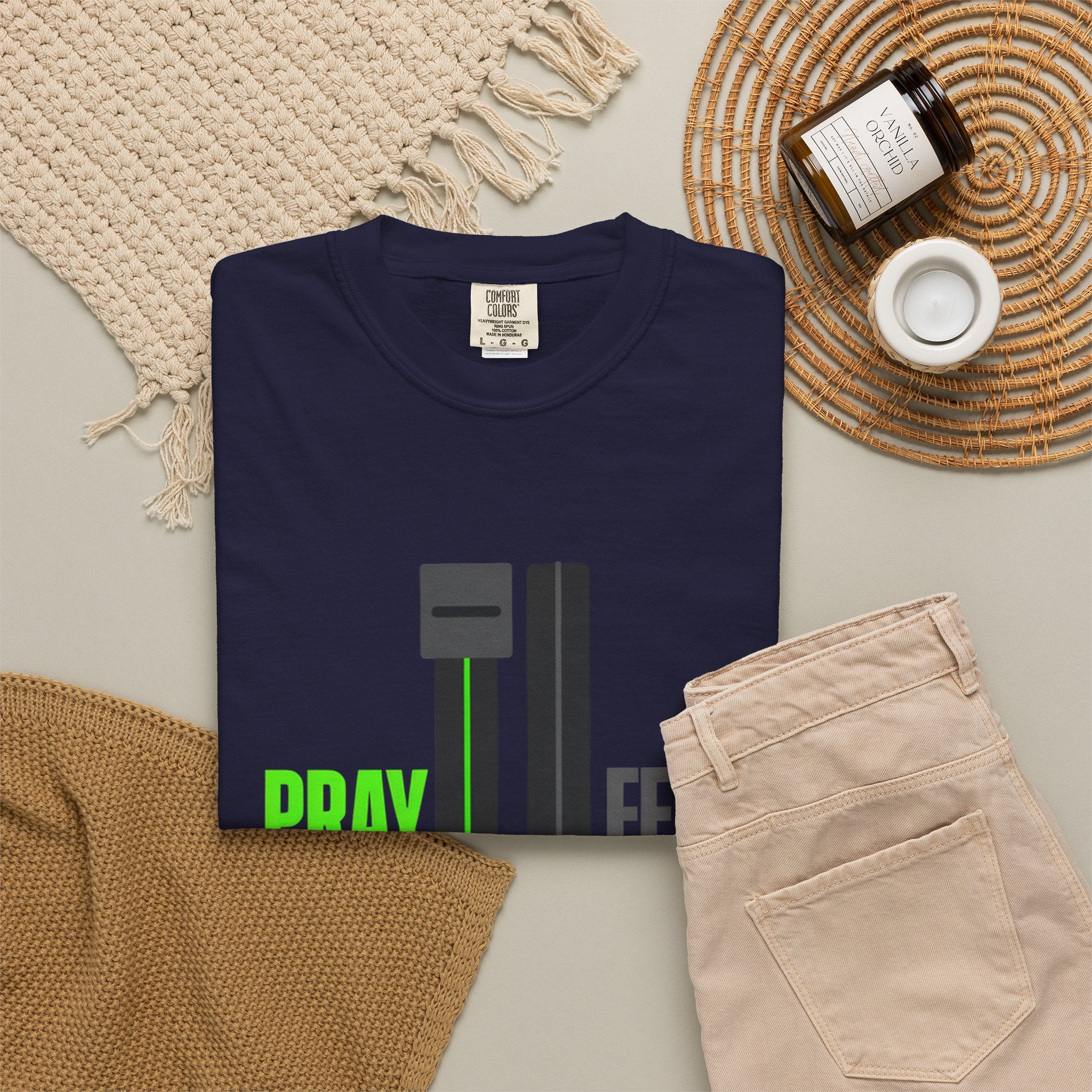 Pray More Fear Less T-Shirt — Inspirational Faith Graphic Tee