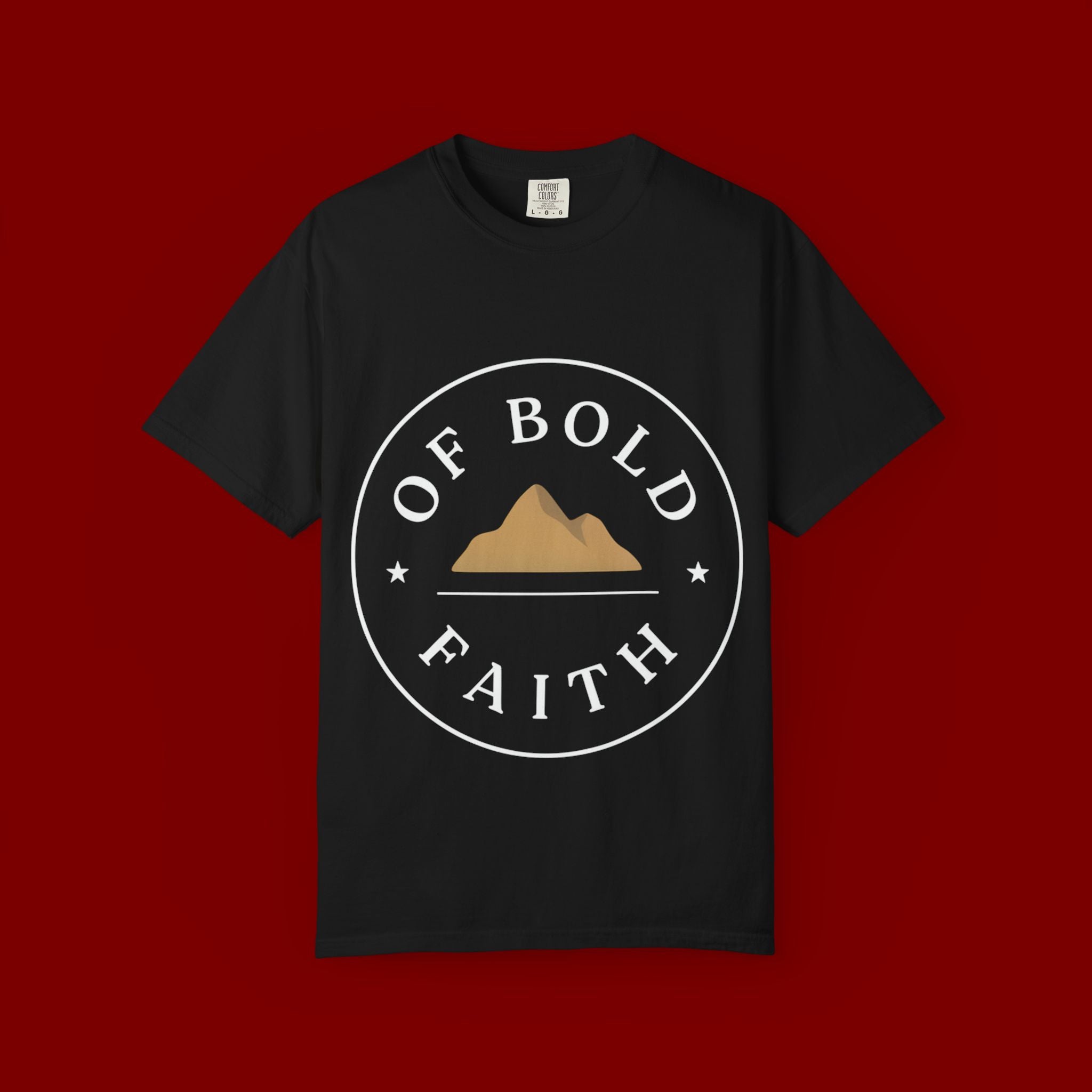 Of Bold Faith T-Shirt — Christian Mountain Faith Tee