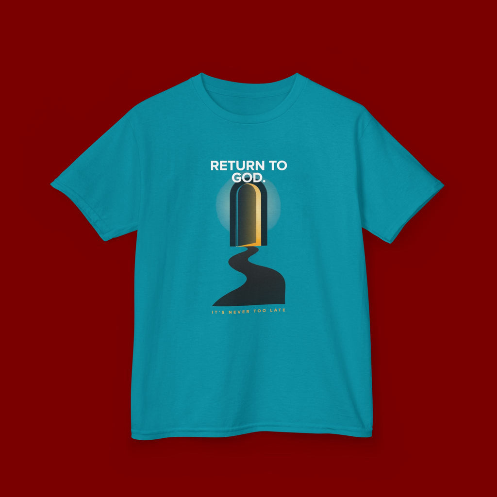 Kids T‑Shirt — "Return to God" Spiritual Graphic Tee