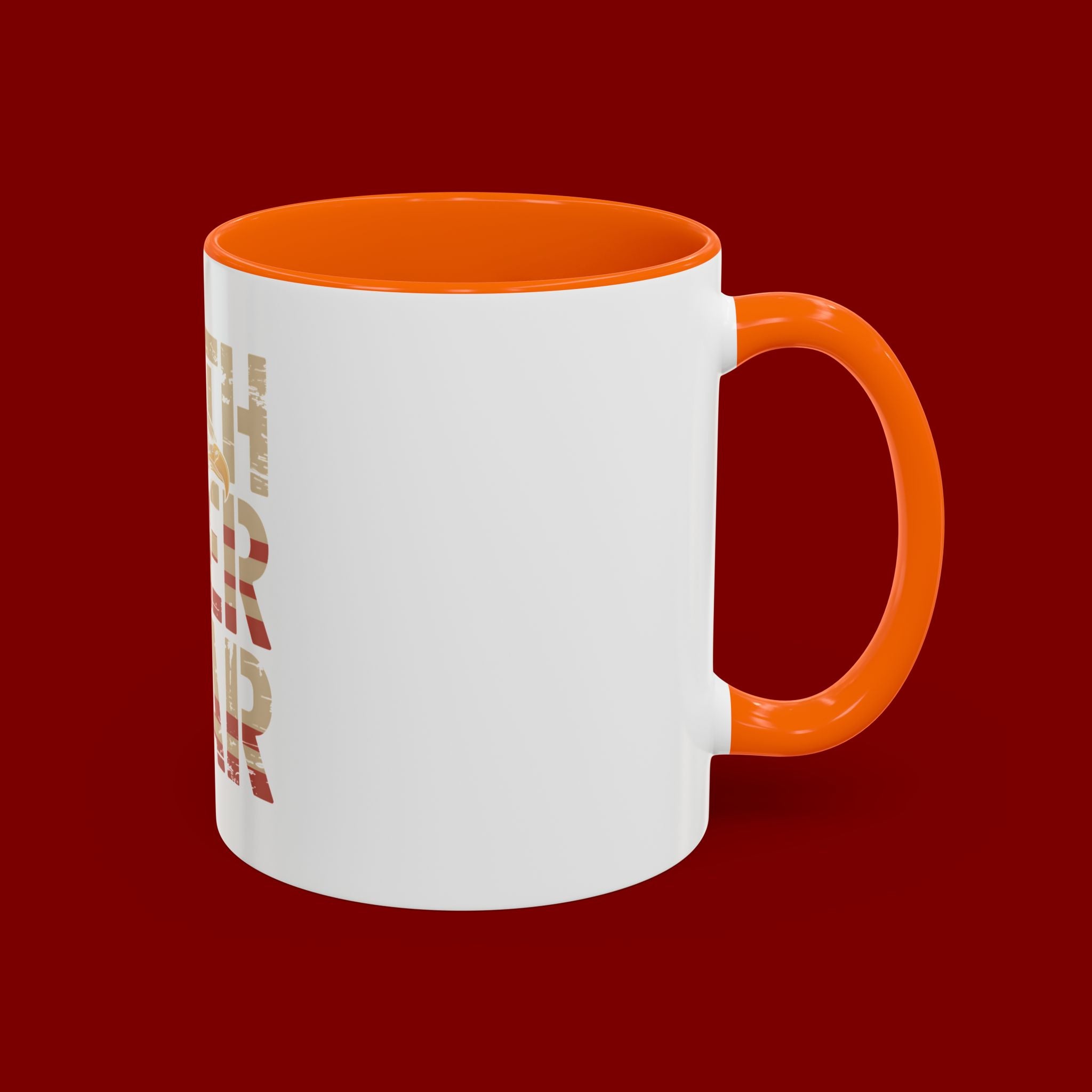 Faith Over Fear Mug — Patriotic Eagle Coffee Cup (11/15oz)