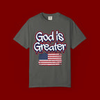 God Is Greater American Flag T-Shirt