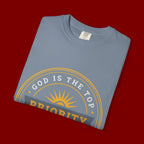 Priority Tee — "God Is The Top Priority" Christian Faith Graphic T-Shirt