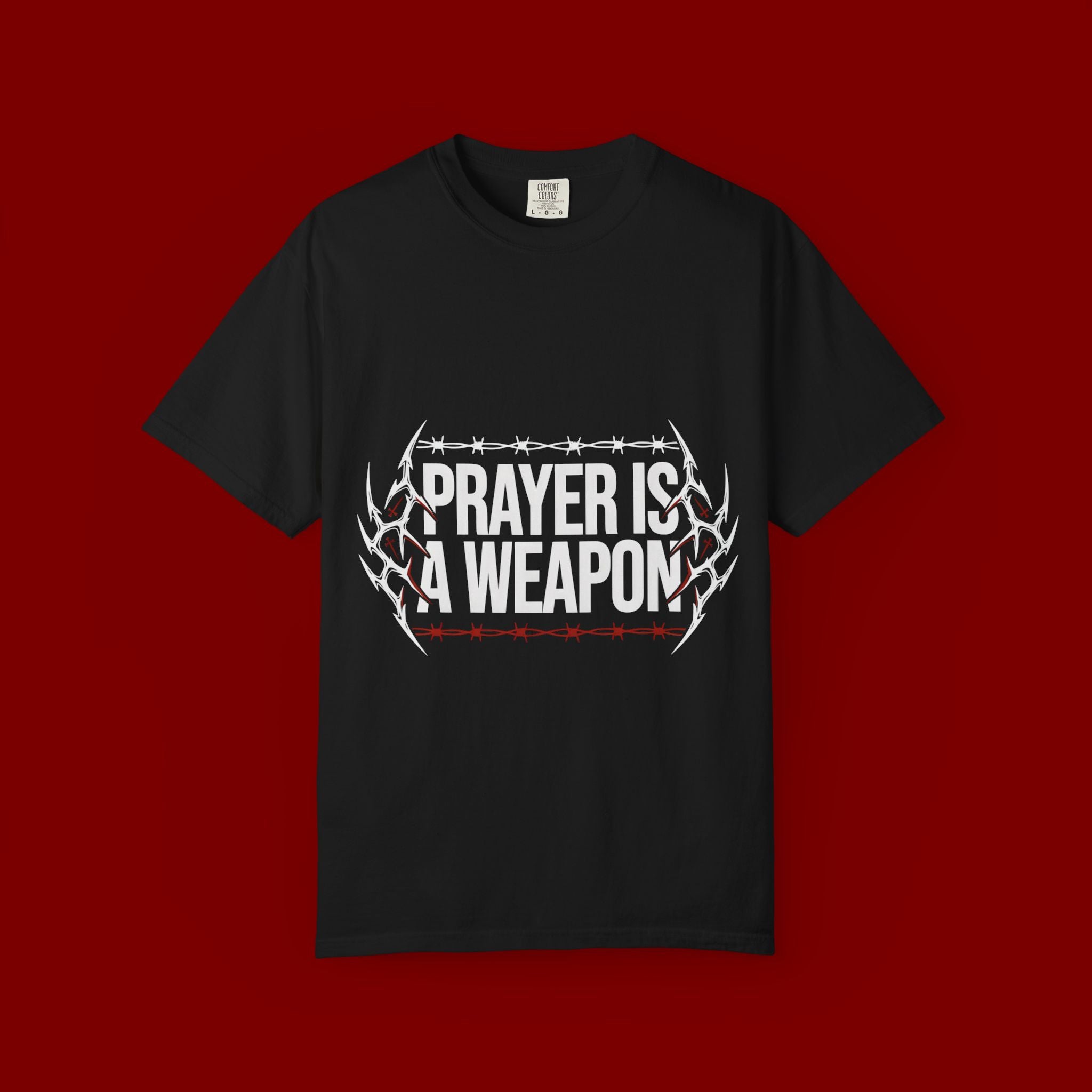 Prayer Is A Weapon T-Shirt — Christian Faith Graphic Tee