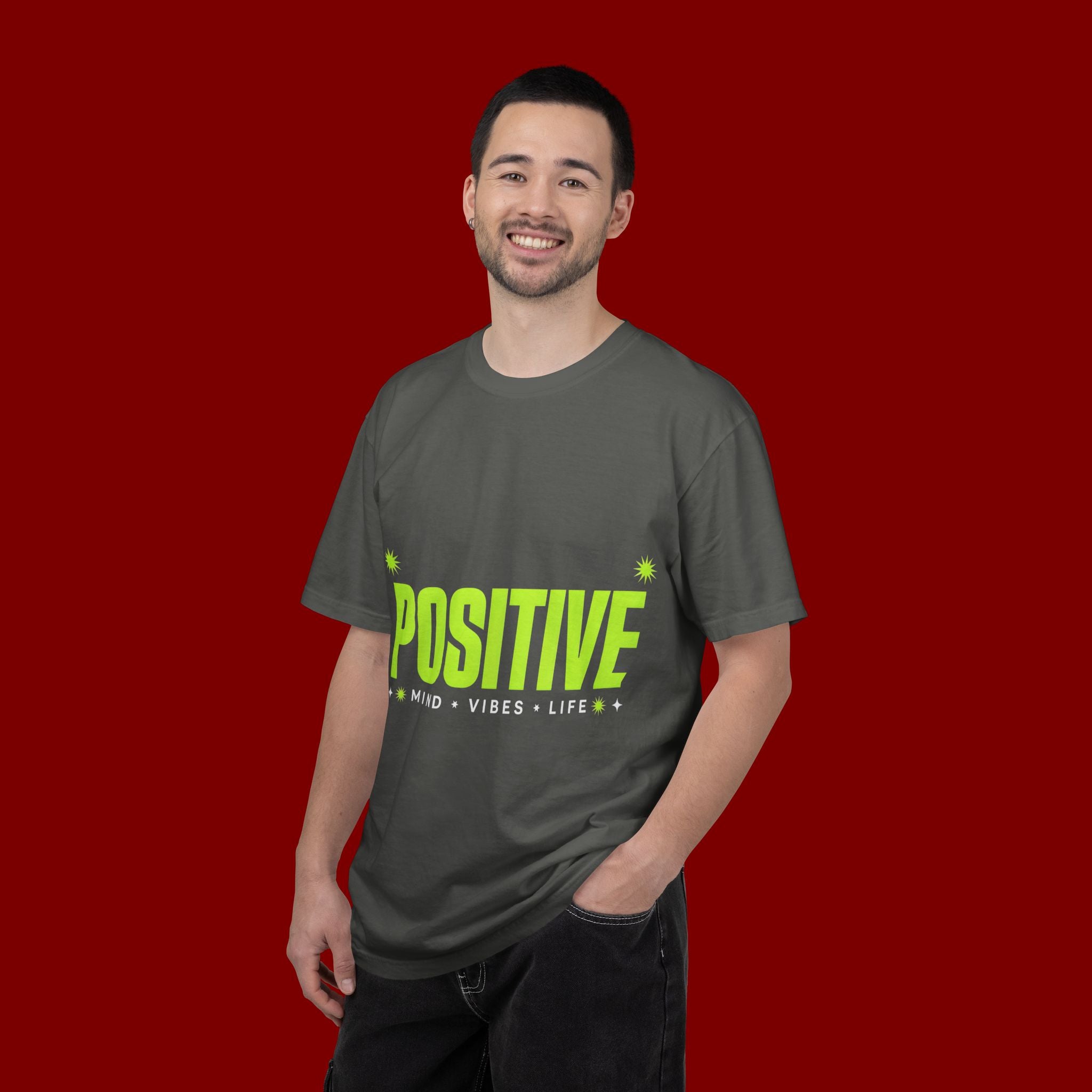 Positive Mind Vibes T-Shirt — Graphic Motivational Tee