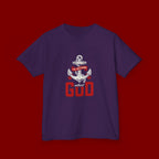 Kids Anchor T‑Shirt – "I'm Nothing Without God" Christian Tee for Boys & Girls