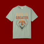 God Is Greater Mountain T-Shirt — Christian Faith Graphic Tee