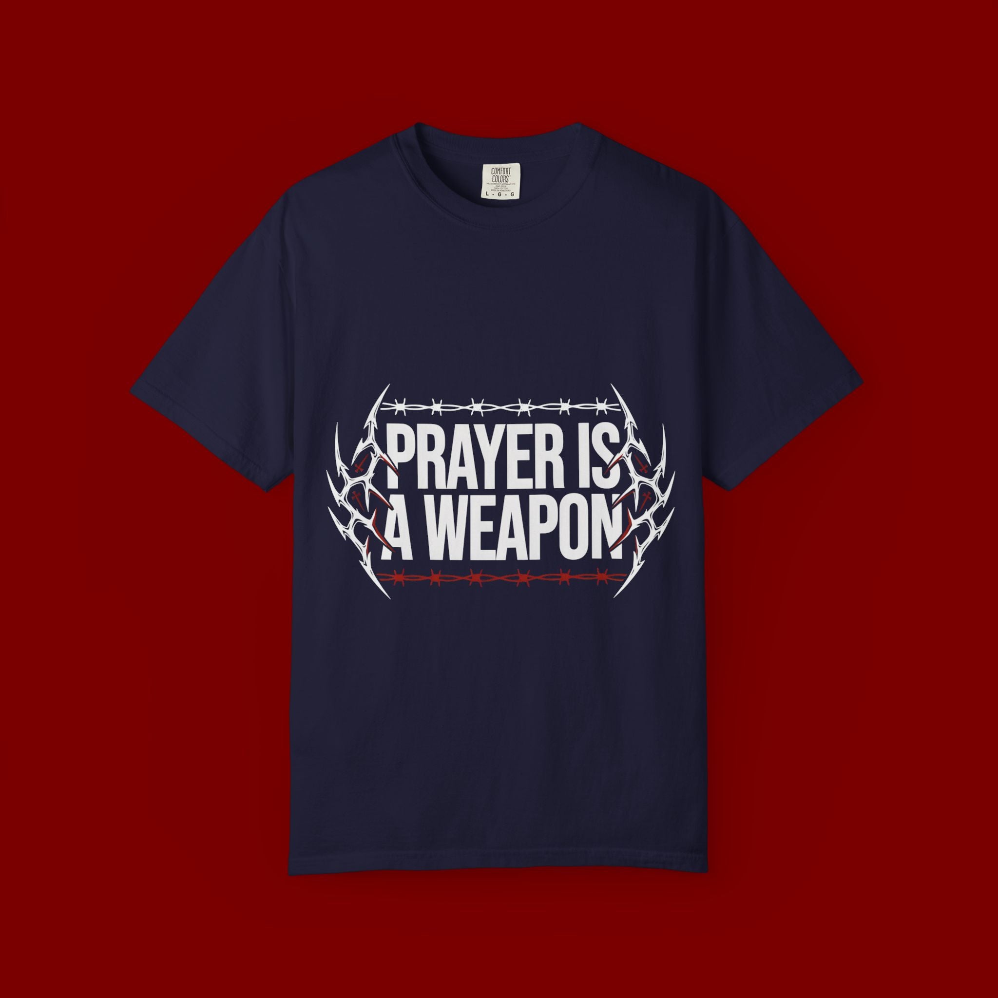 Prayer Is A Weapon T-Shirt — Christian Faith Graphic Tee