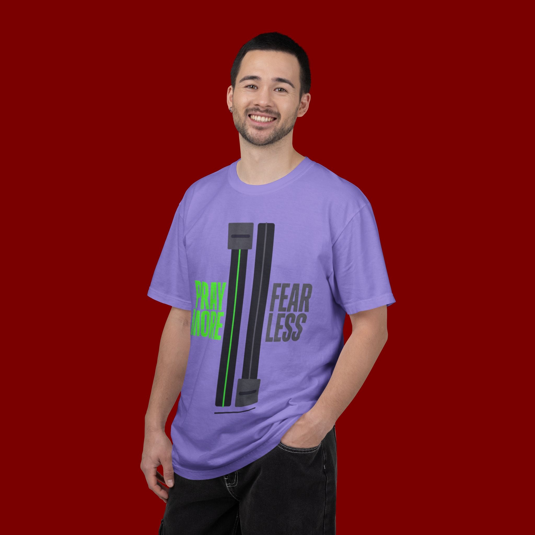Pray More Fear Less T-Shirt — Inspirational Faith Graphic Tee