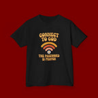 Kids Tee - "Connect to God" WiFi Prayer Graphic Shirt