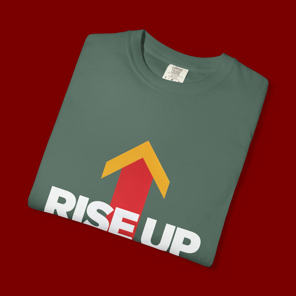 Arrow Up Graphic T-Shirt — Bold Upward Arrow Design