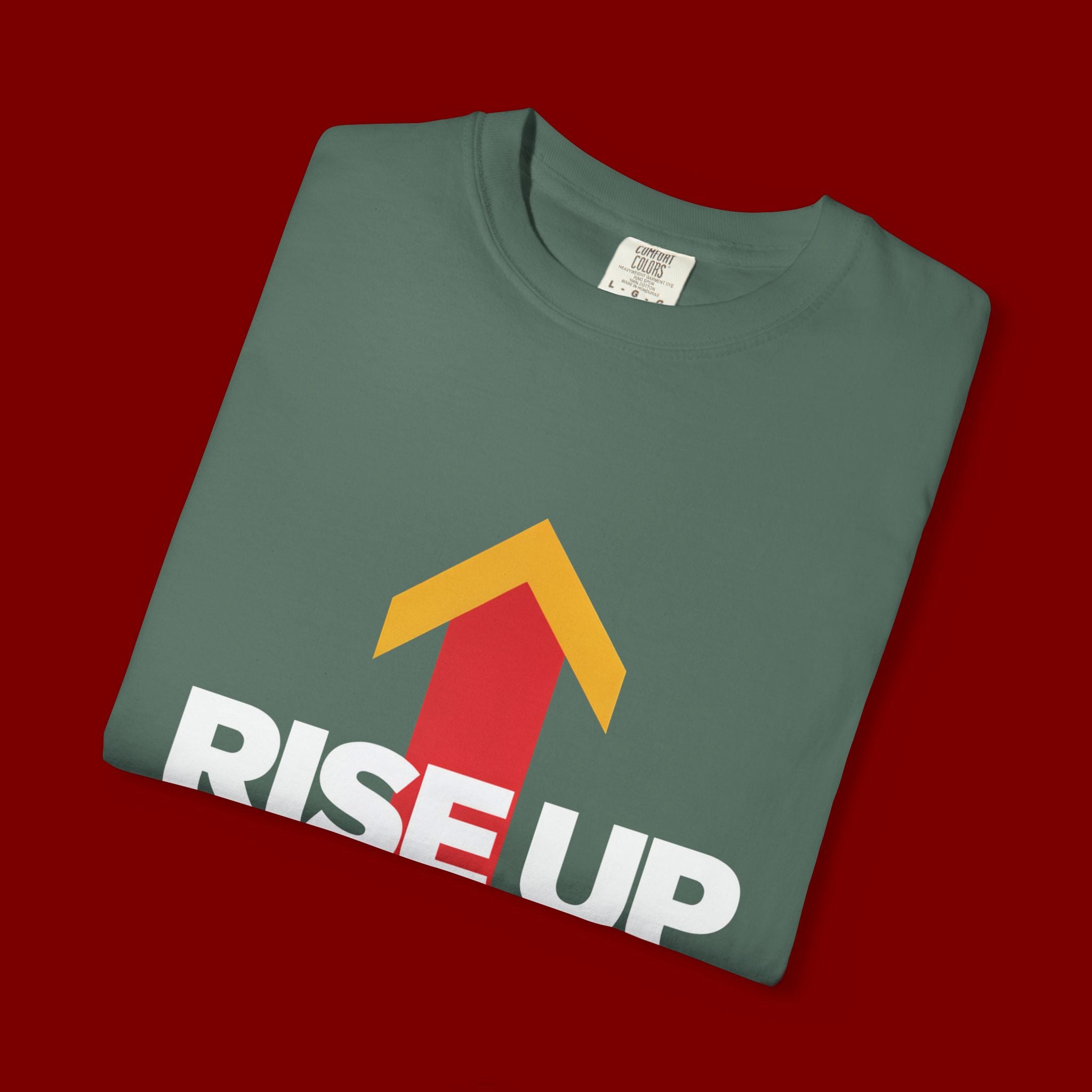 Arrow Up Graphic T-Shirt — Bold Upward Arrow Design