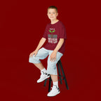 Kids Tee – "Pray & Never Give Up" Inspirational Plant Graphic