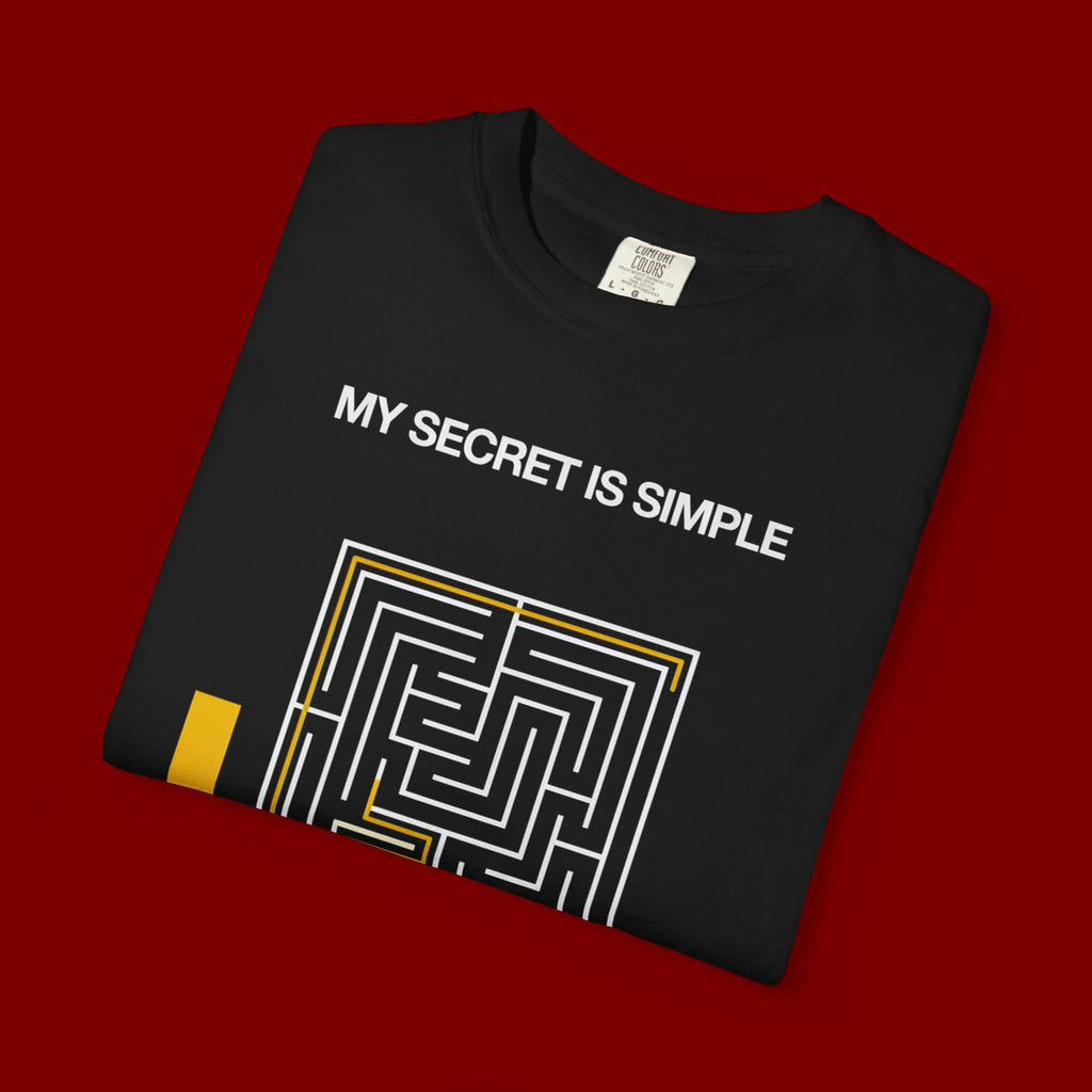 I Pray Maze T-Shirt — "My Secret Is Simple" Christian Faith Tee