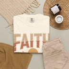 Faith Can Move Mountains T-Shirt — Retro Desert Inspirational Tee