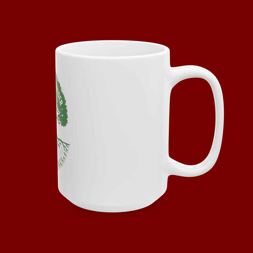 Ceramic Mug – "God Is My Provider" Green Tree Faith Coffee Cup (11oz & 15oz)