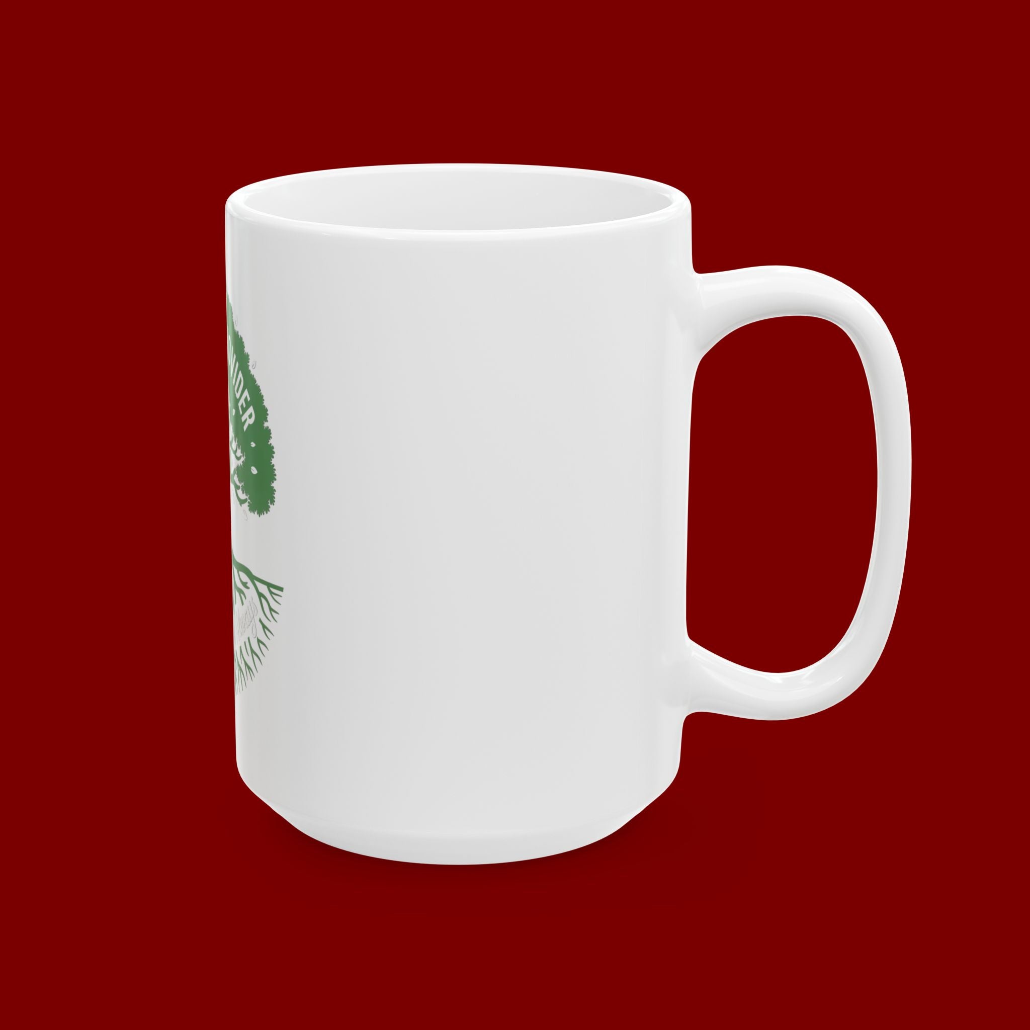 Ceramic Mug – "God Is My Provider" Green Tree Faith Coffee Cup (11oz & 15oz)